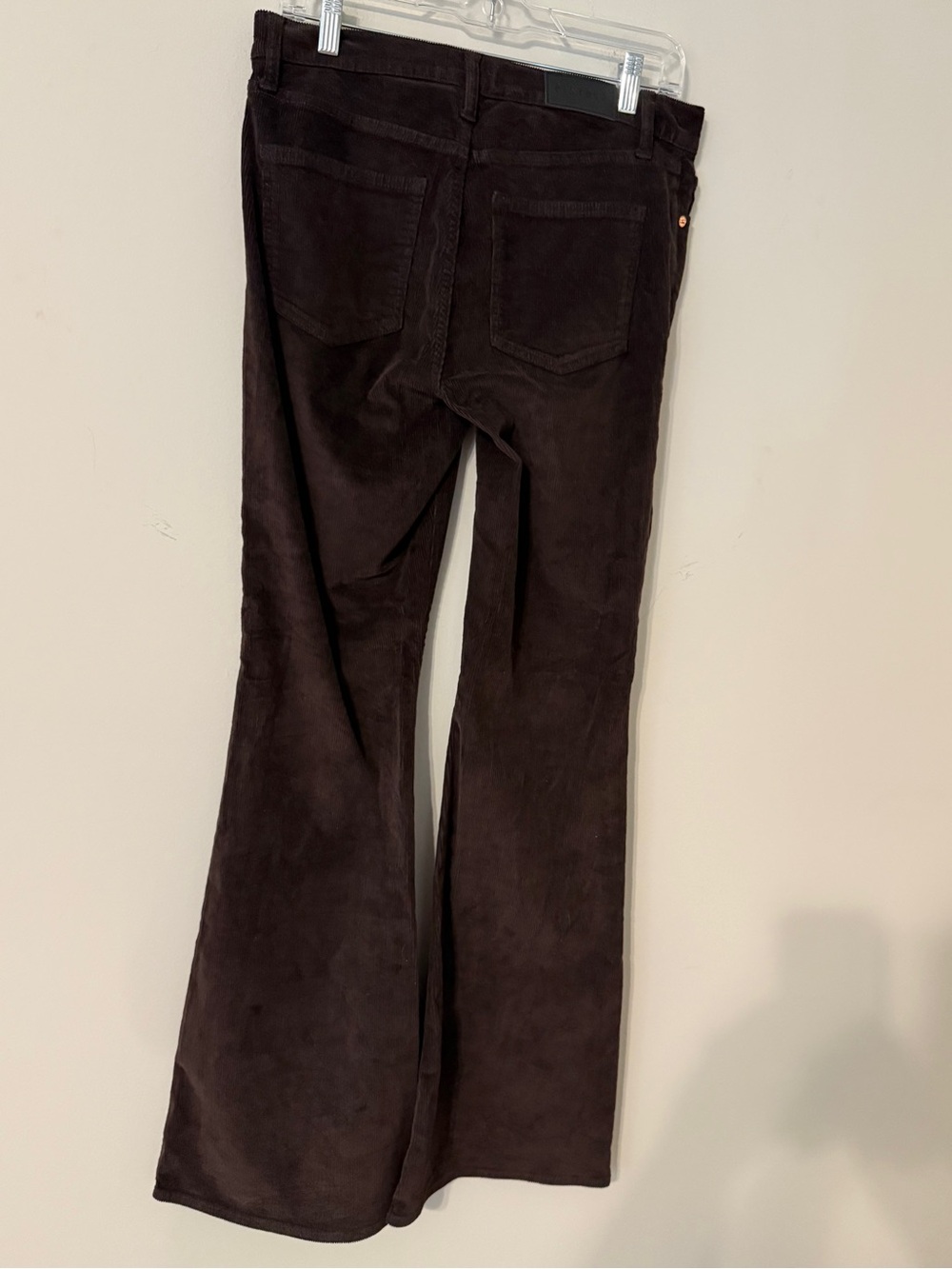 NWOT - Pistola Dark Brown corduroy High-Rise Flare Jeans - Picture 3 of 4